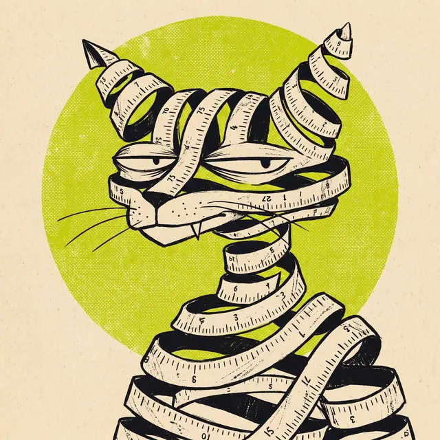 Broker #0001, a screenprinted alley cat.