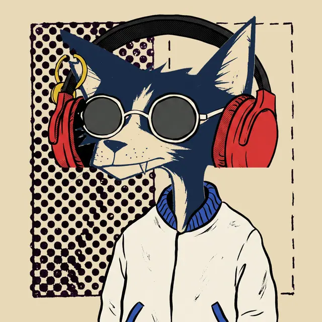 Broker #1001, a screenprinted alley cat.