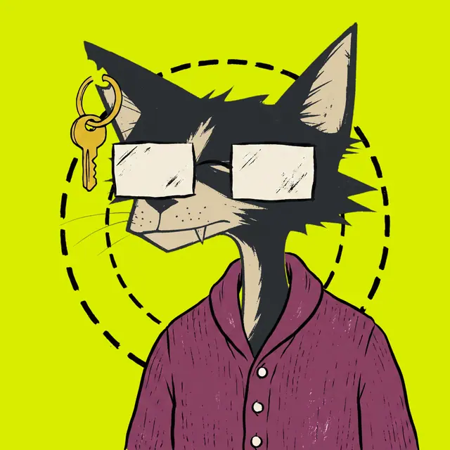 Broker #1004, a screenprinted alley cat.