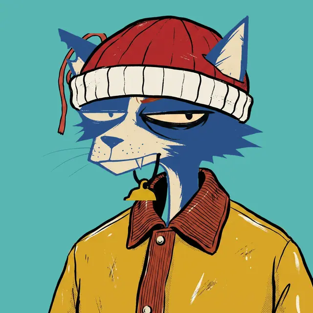 Broker #1011, a screenprinted alley cat.