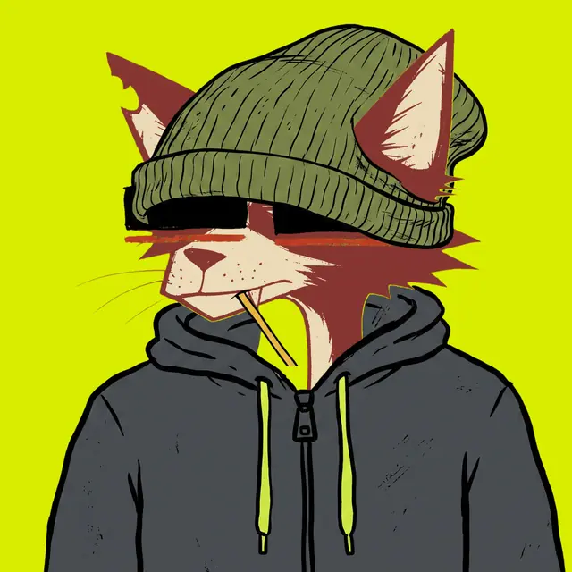 Broker #1023, a screenprinted alley cat.