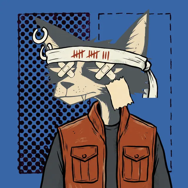 Broker #1024, a screenprinted alley cat.