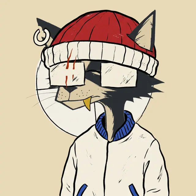 Broker #1025, a screenprinted alley cat.