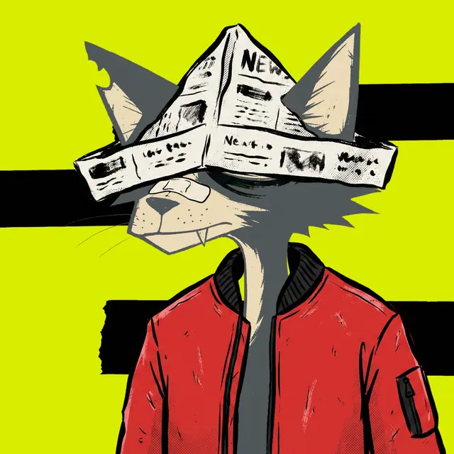 Broker #1026, a screenprinted alley cat.