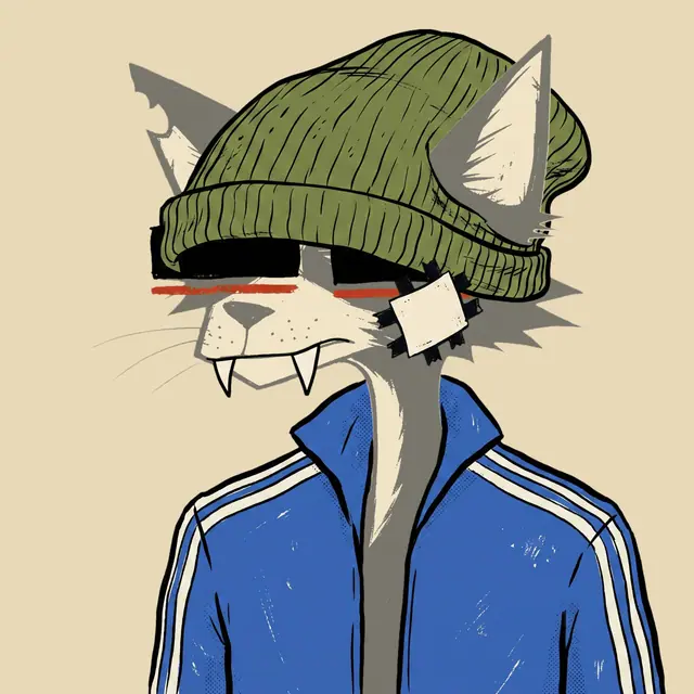 Broker #1039, a screenprinted alley cat.