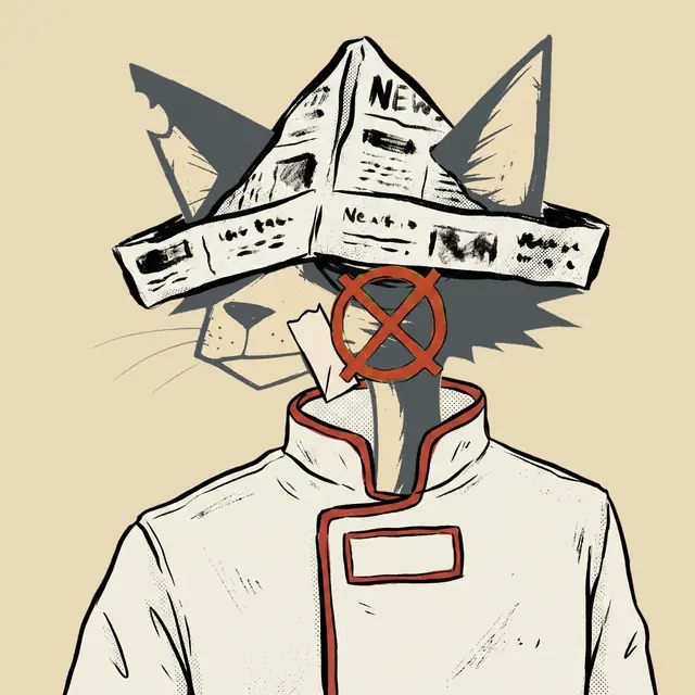 Broker #1040, a screenprinted alley cat.