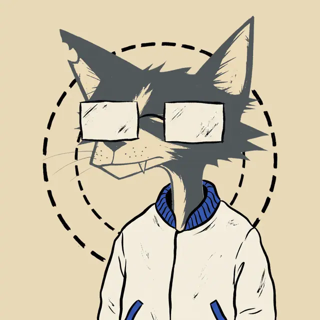 Broker #1041, a screenprinted alley cat.