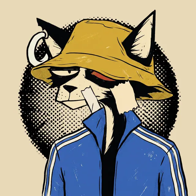 Broker #1042, a screenprinted alley cat.