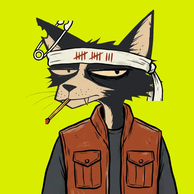 Broker #1048, a screenprinted alley cat.