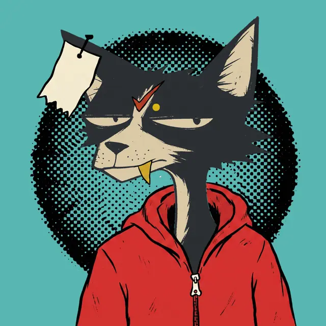 Broker #1059, a screenprinted alley cat.