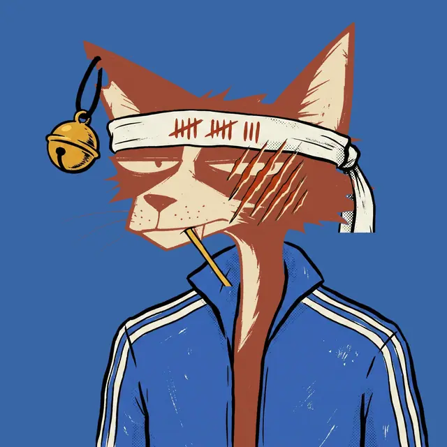 Broker #1061, a screenprinted alley cat.