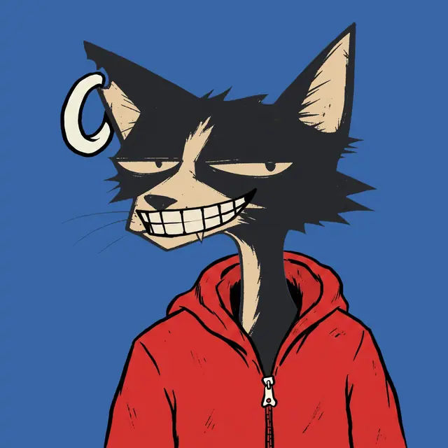 Broker #1068, a screenprinted alley cat.