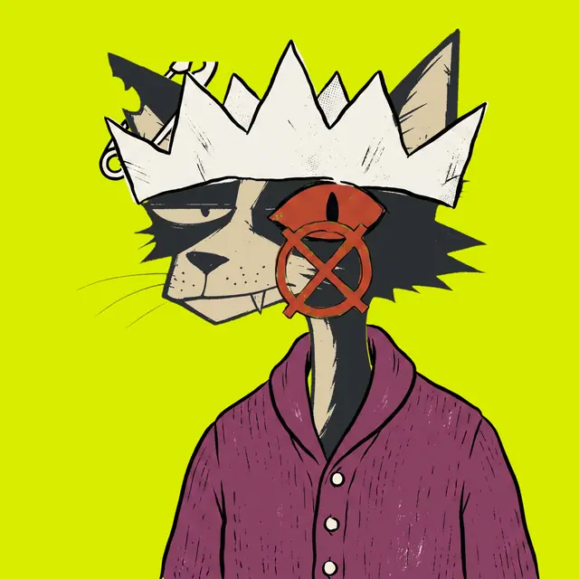 Broker #1074, a screenprinted alley cat.