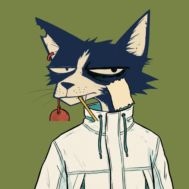 Broker #1078, a screenprinted alley cat.