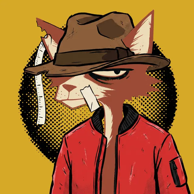Broker #1089, a screenprinted alley cat.