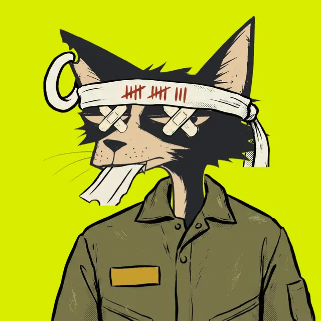 Broker #0109, a screenprinted alley cat.