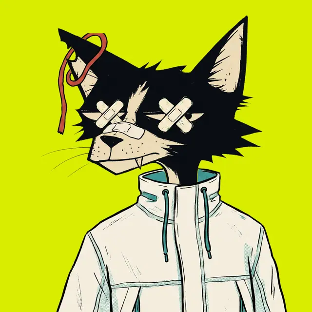 Broker #1093, a screenprinted alley cat.
