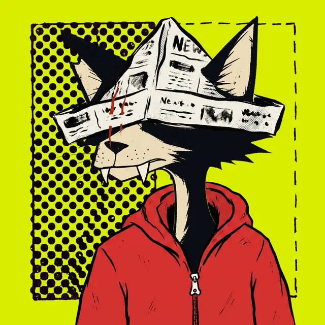 Broker #1096, a screenprinted alley cat.