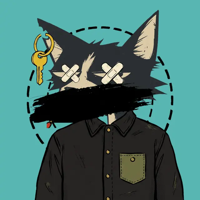 Broker #1097, a screenprinted alley cat.