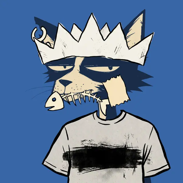 Broker #0011, a screenprinted alley cat.