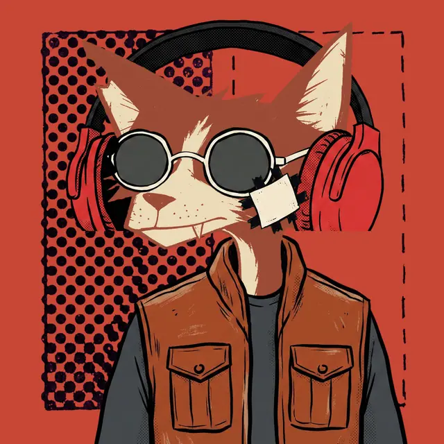 Broker #1103, a screenprinted alley cat.
