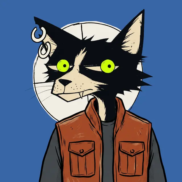 Broker #1104, a screenprinted alley cat.