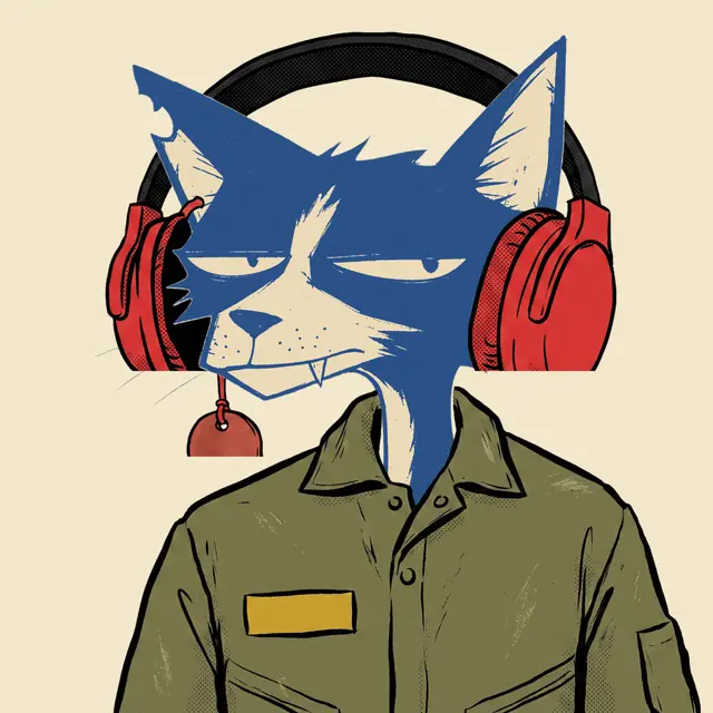 Broker #1121, a screenprinted alley cat.