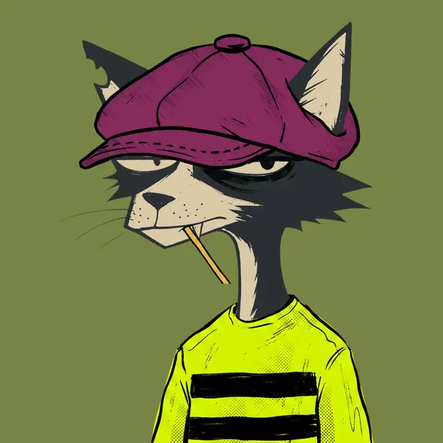 Broker #1128, a screenprinted alley cat.