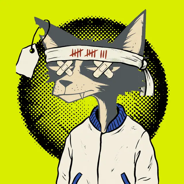 Broker #1130, a screenprinted alley cat.