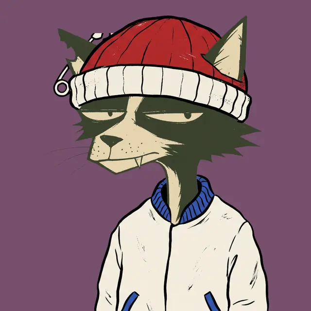 Broker #1135, a screenprinted alley cat.