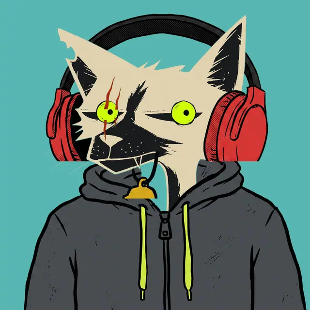 Broker #1150, a screenprinted alley cat.