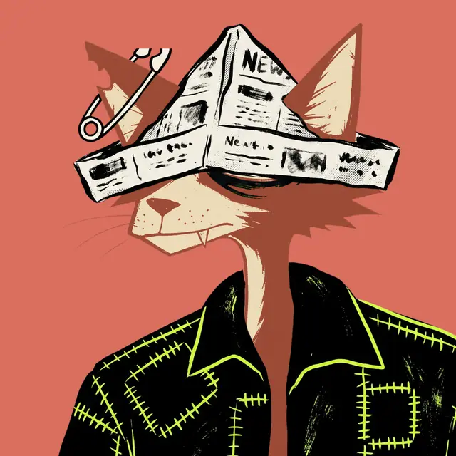 Broker #1157, a screenprinted alley cat.