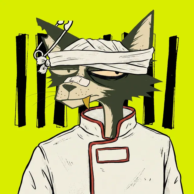 Broker #1160, a screenprinted alley cat.
