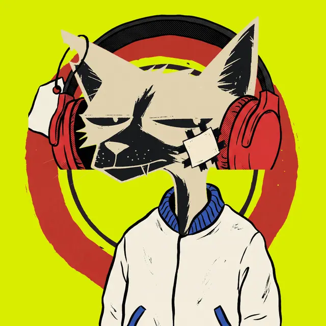 Broker #1164, a screenprinted alley cat.