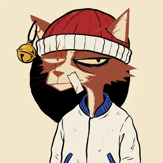 Broker #1169, a screenprinted alley cat.