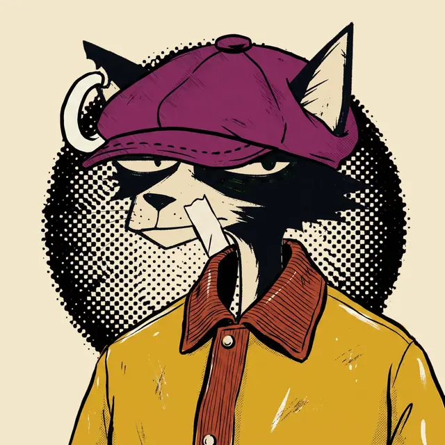 Broker #1172, a screenprinted alley cat.