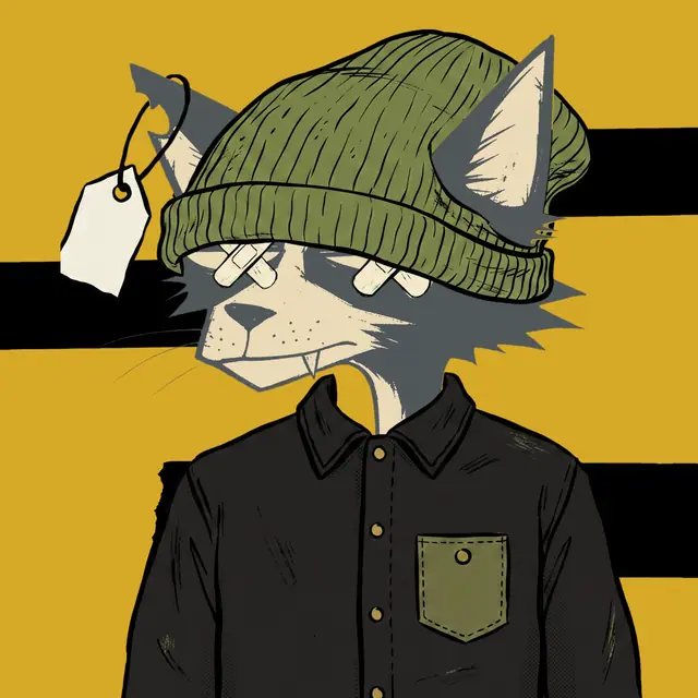Broker #1179, a screenprinted alley cat.