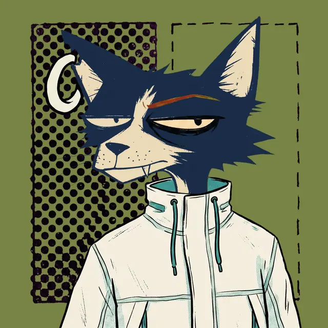 Broker #0118, a screenprinted alley cat.