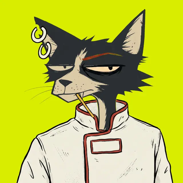 Broker #1182, a screenprinted alley cat.