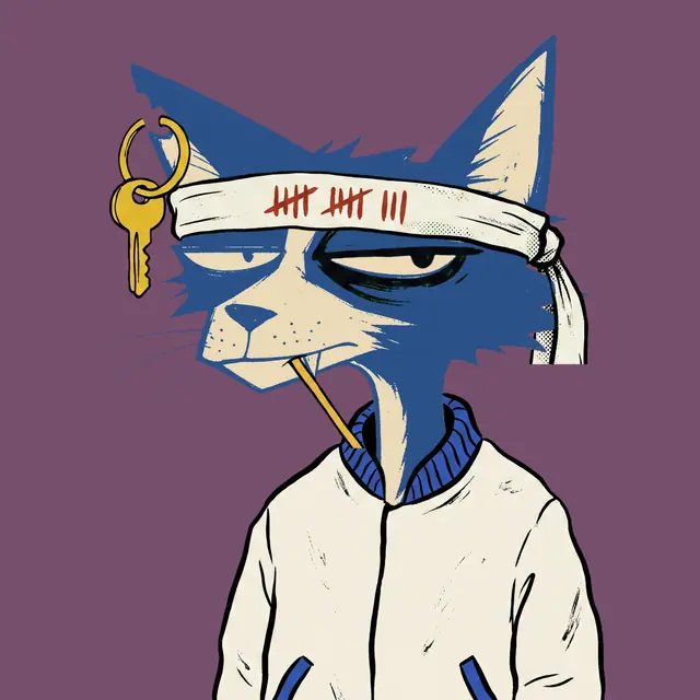 Broker #1186, a screenprinted alley cat.