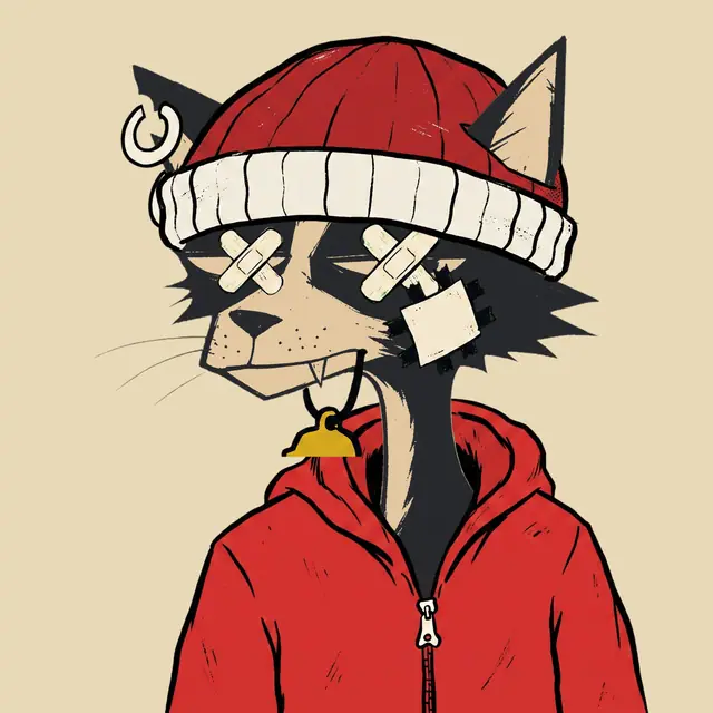 Broker #1193, a screenprinted alley cat.