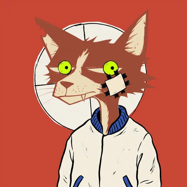 Broker #0012, a screenprinted alley cat.