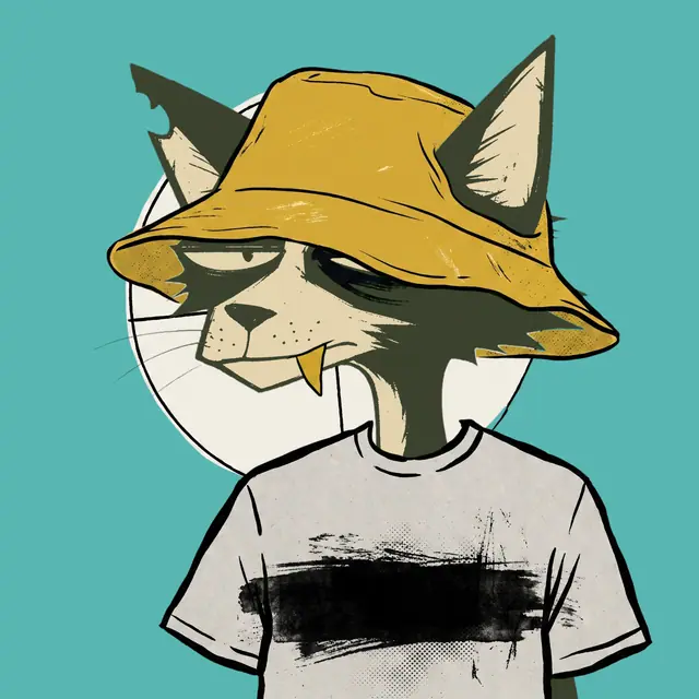 Broker #1204, a screenprinted alley cat.