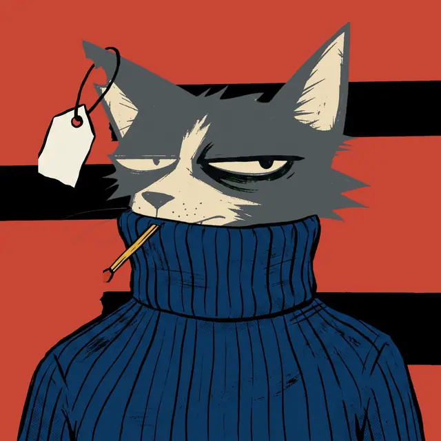 Broker #1207, a screenprinted alley cat.