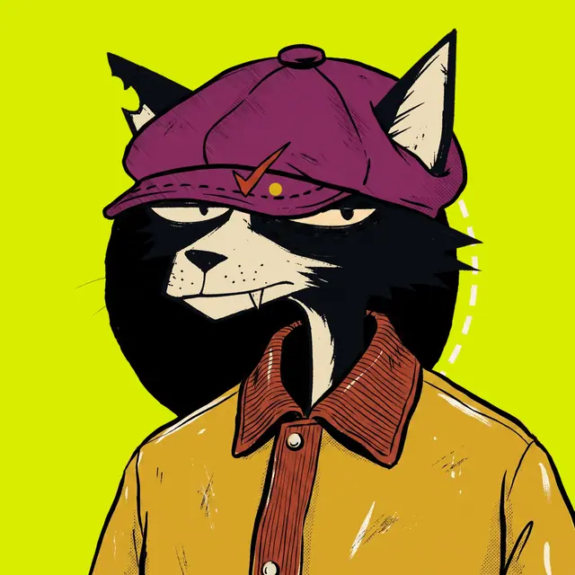 Broker #0121, a screenprinted alley cat.
