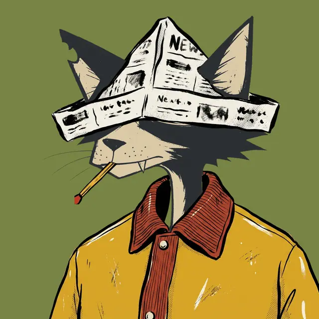 Broker #1212, a screenprinted alley cat.
