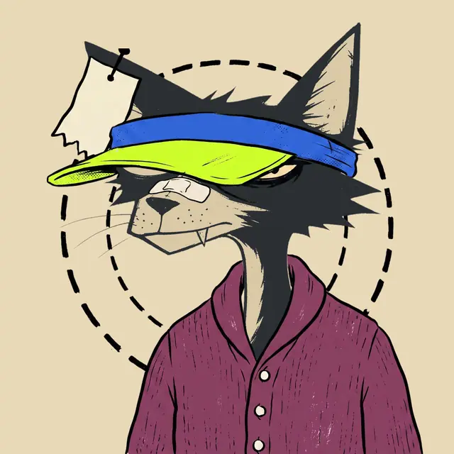 Broker #1217, a screenprinted alley cat.