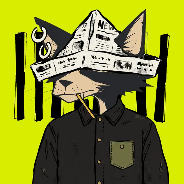 Broker #1219, a screenprinted alley cat.