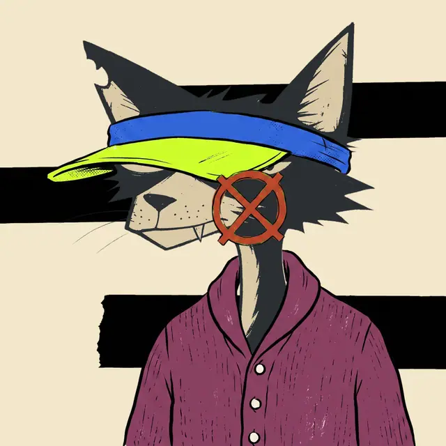 Broker #0122, a screenprinted alley cat.