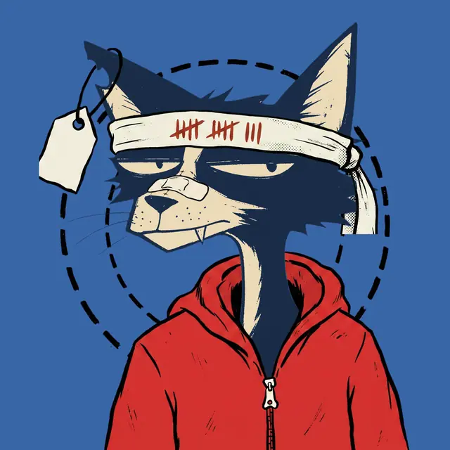 Broker #1220, a screenprinted alley cat.